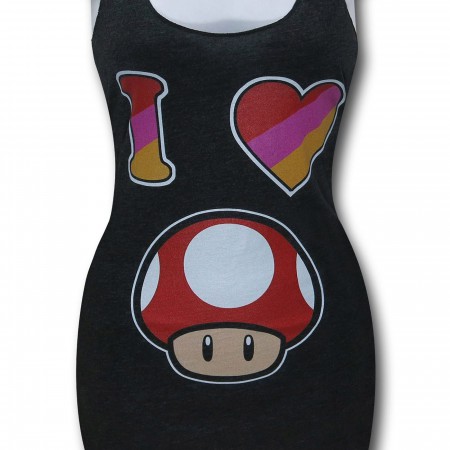 Nintendo Heart Mushroom Women's Tank Top