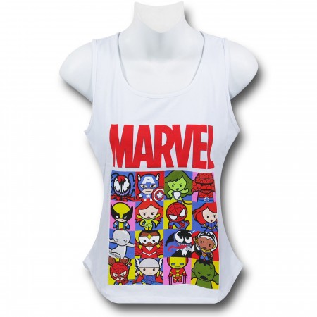 Marvel Kawaii Grid Women's Tank Top