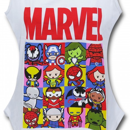 Marvel Kawaii Grid Women's Tank Top