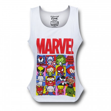 Marvel Kawaii Grid Women's Tank Top