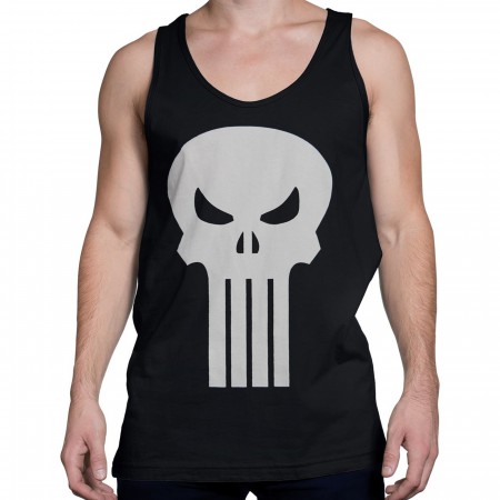 Punisher White Skull Tank Top