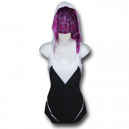 Spider Gwen Hooded Costume Tank Top