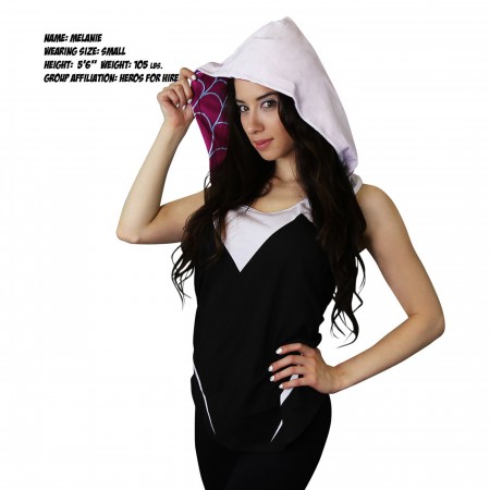 Spider Gwen Hooded Costume Tank Top