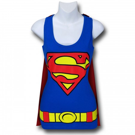 Supergirl Women's Caped Costume Tank Top