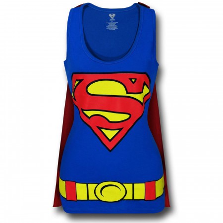 Supergirl Women's Caped Costume Tank Top