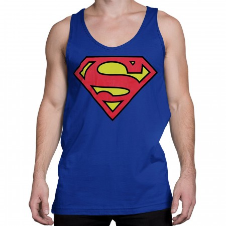 Superman Symbol Royal Blue Men's Tank Top