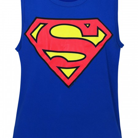 Superman Symbol Royal Blue Men's Tank Top