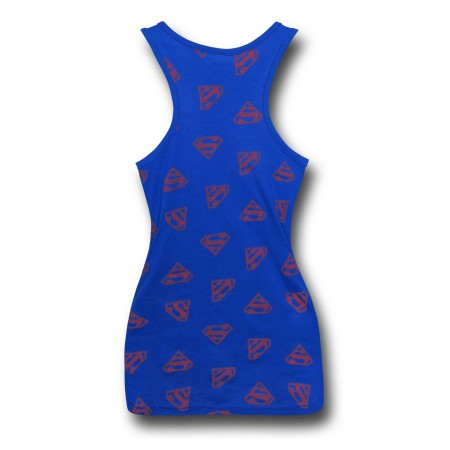 Superman Symbol All-Over Print Women's Tank Top