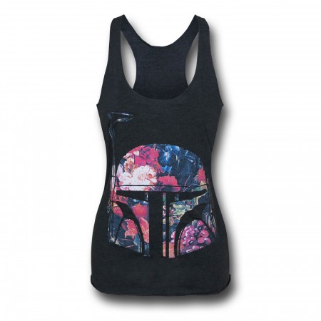 Star Wars Floral Boba Fett Women's Tank Top