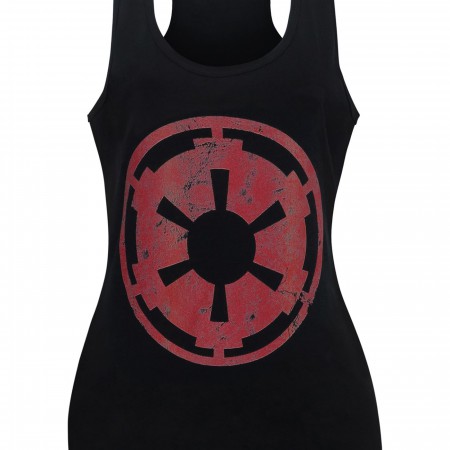 Star Wars Distressed Empire Crest Women's Racerback Tank Top