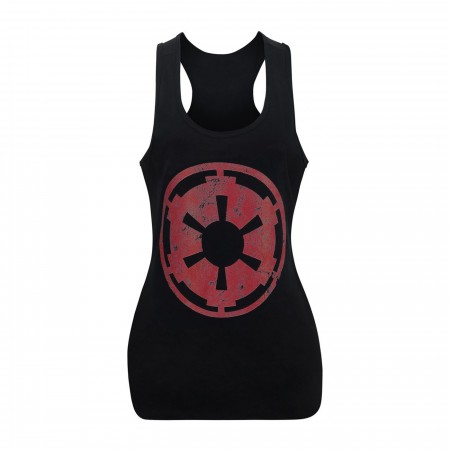 Star Wars Distressed Empire Crest Women's Racerback Tank Top