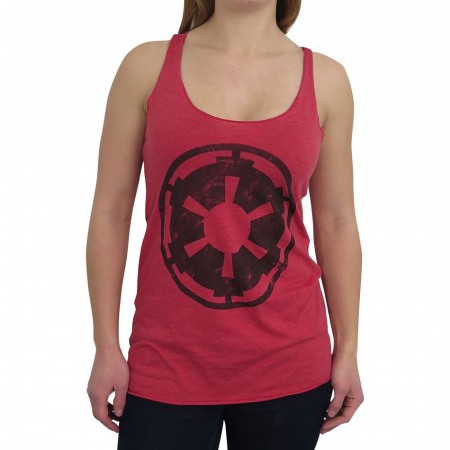 Star Wars Empire Symbol Heather-Red Women's Tank Top