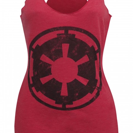 Star Wars Empire Symbol Heather-Red Women's Tank Top