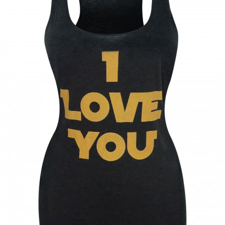 Star Wars I Love You Women's Racer Back Tank Top