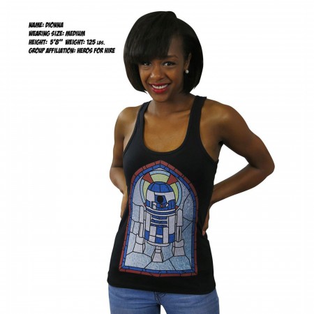 Star Wars R2-D2 Stained Glass Women's Tank Top