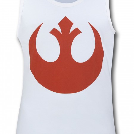 Star Wars Rebel Symbol White Tank Top