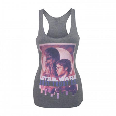 Star Wars Solo Trust Us Women's Racerback Tank Top