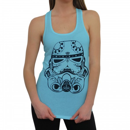 Star Wars Sugar Skull Trooper Women's Racerback Tank Top