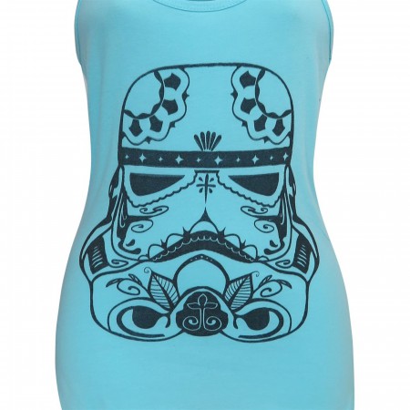 Star Wars Sugar Skull Trooper Women's Racerback Tank Top