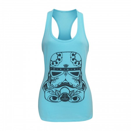 Star Wars Sugar Skull Trooper Women's Racerback Tank Top