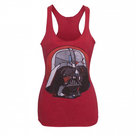 Star Wars Stained Glass Vader Women's Tank Top