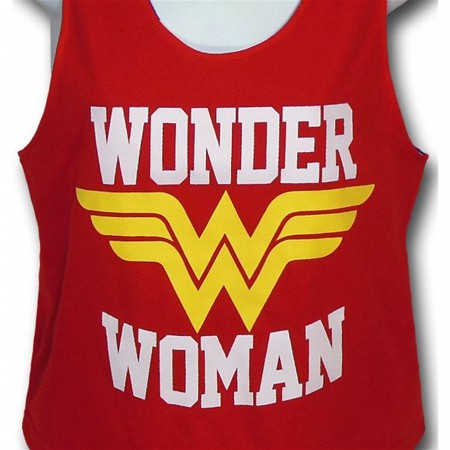 Wonder Woman Women's Junior's Reversible Mesh Tank Top