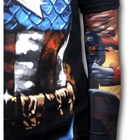 Captain America Nylon Tattoo Sleeves- 2 Pack