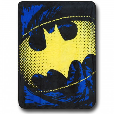 Batman Yellow Symbol Throw Blanket