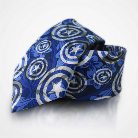 Captain America Abstract Shields Tie