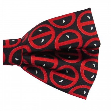 Deadpool Symbols All-Over Print Bow Tie