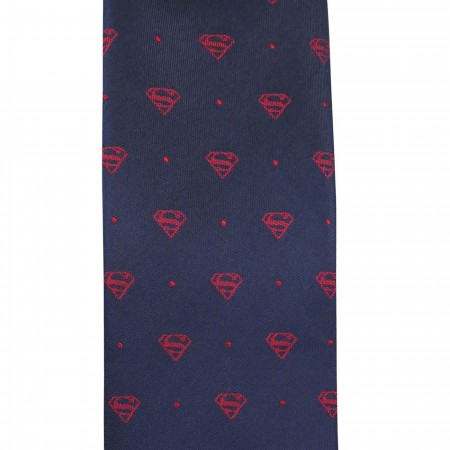 Superman Symbol Dot Tie