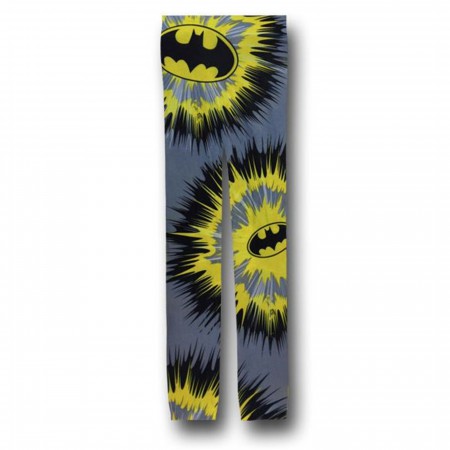 Batman Symbol Tie-Dye Women's Footless Tights