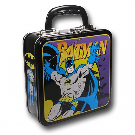 Batman Swinging Square Tin Lunch Box