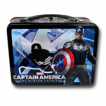 Captain America Winter Soldier Large Tin Lunch Box