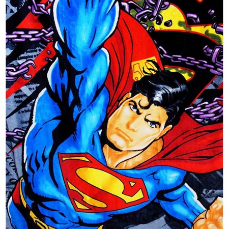 Superman Daily Planet & Chains Beach Towel