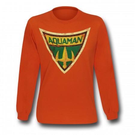 Aquaman Brave & Bold Symbol Long Sleeve T-Shirt