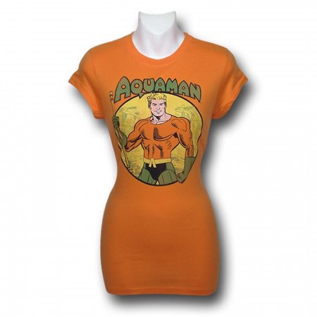 Aquaman Trident Orange Women's T-Shirt
