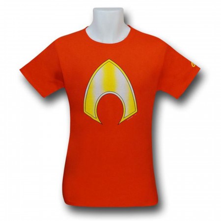Aquaman Symbol Orange T-Shirt