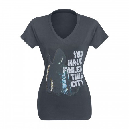 Arrow TV Series Failed City Women's V-Neck T-Shirt