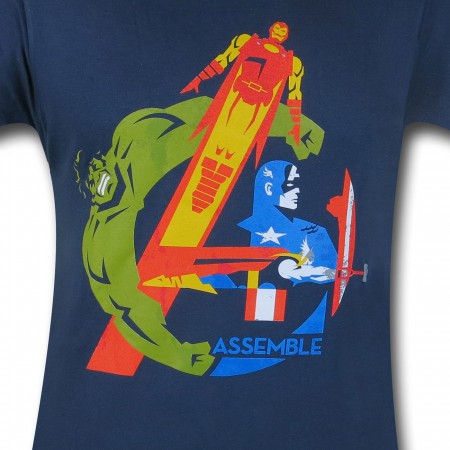 Avengers Artsy "A" Symbol 30 Single T-Shirt