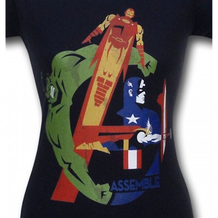 Avengers Artsy "A" Symbol Juniors T-Shirt