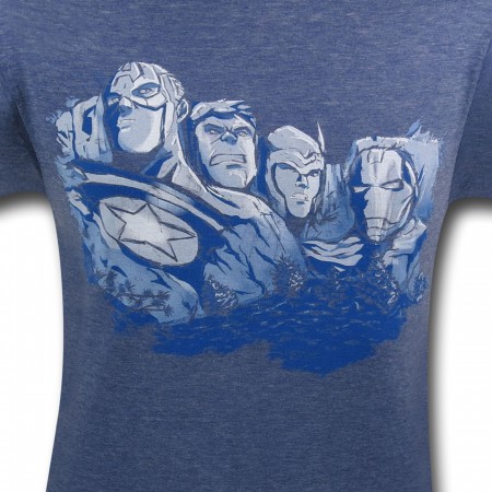 Mount Avengers Blue Burnout T-Shirt