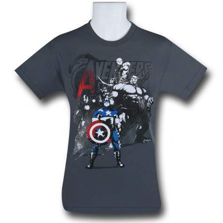 Avengers Team Sketch Kids T-Shirt