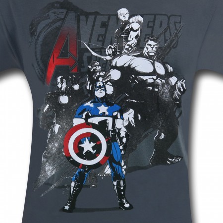 Avengers Team Sketch Kids T-Shirt