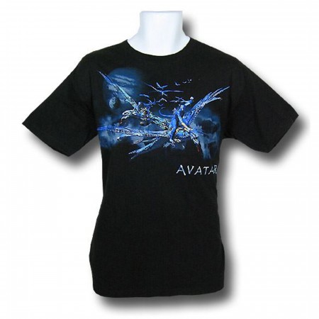 Avatar Flying Blue Bug Adult T-Shirt