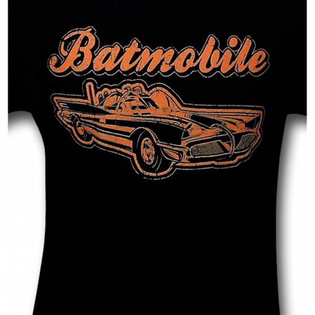 Batman 60s Batmobile and Logo T-Shirt