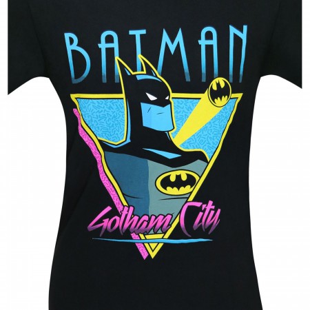 Batman Animated Gotham City Retro Men's T-Shirt