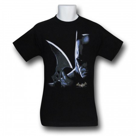 Batman Arkham Asylum Batarang Drawn T-Shirt