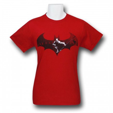 Batman Arkham City Symbol Red T-Shirt
