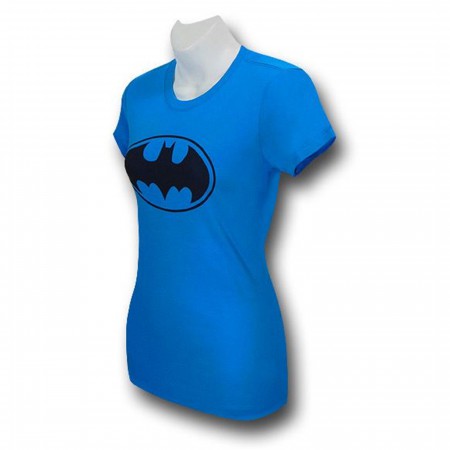 Batman Symbol Women's Blue T-Shirt
